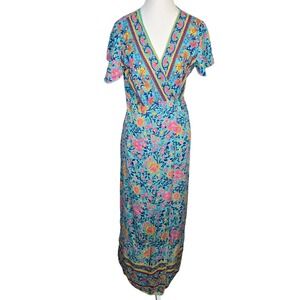 Ava Grace Fashions Floral Maxi Dress Bohemian Summer‎ Wrap Dress